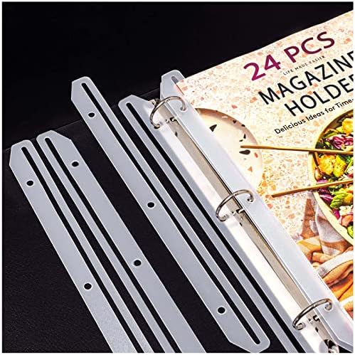 40Pcs 3 Hole Magazine Holders Organizer Strips