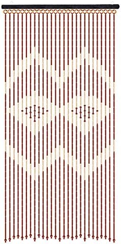 CNCEST Wooden Bead Curtain Panel 27 Lines