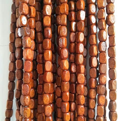 ZHOUXIAO Wood Bead Curtain with Rods for Doorways