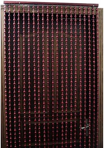 OKUOKA Wood Beaded Curtain for Doorways