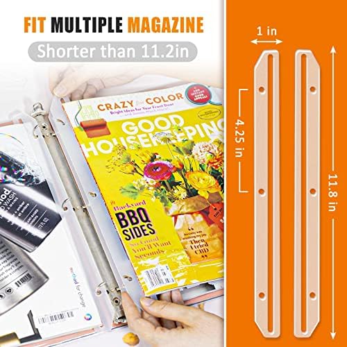 40Pcs 3 Hole Magazine Holders Organizer Strips