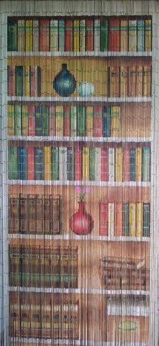 Abeadedcurtain 125 Strand Bamboo Beaded Curtain with Hanging Hardware