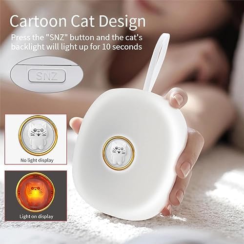 Battery Operated Vibrating Alarm Clock for Deep Sleepers and Deaf Users