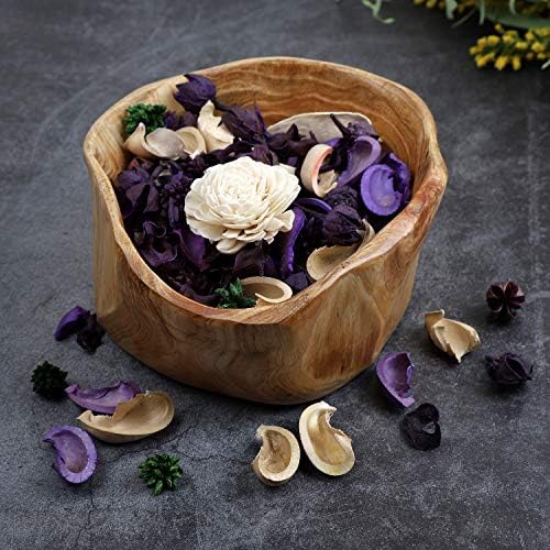 Qingbei Rina Lavender Scented Potpourri Bowl Filler Purple 98 Oz