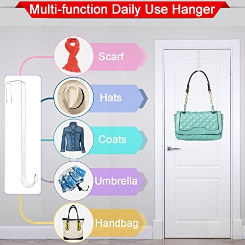 12 Inch Clear Wreath Hangers 2 Pack Front Door Hooks