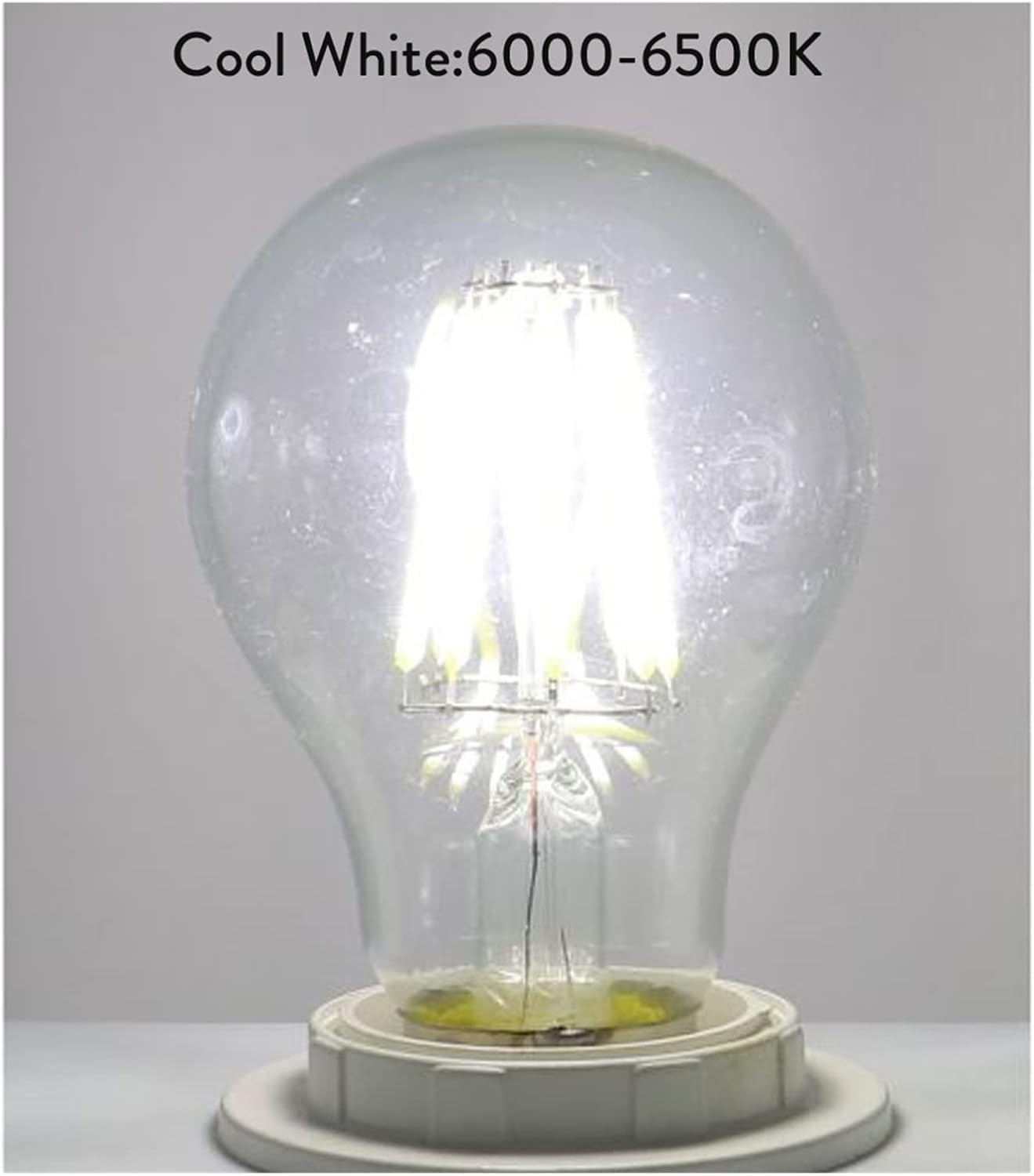 Dimmable Retro LED Filament Bulb A60 E27 Warm White Cold White