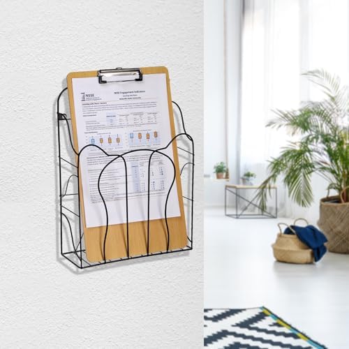 ZOOFOX Wall Mounted Magazine Holder Organizer