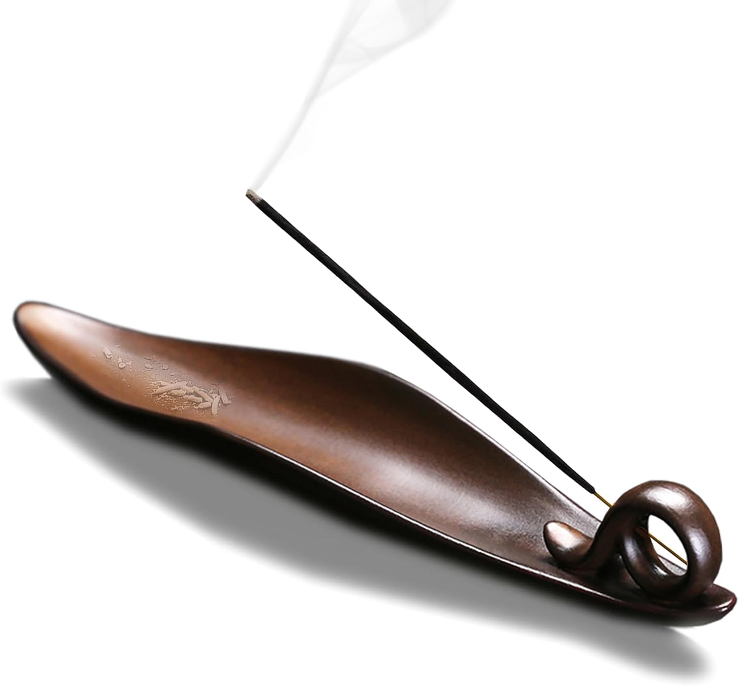 9 Inch Incense Stick Holder with 3 Holes Ceramic Ash Cather