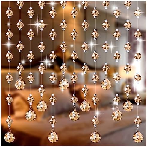 GVILTY Crystals Beaded Curtain Door Decor 25 Strand