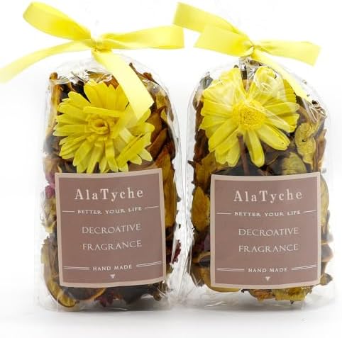 AlaTyche Mini Yellow Lemon Scented Potpourri Bag