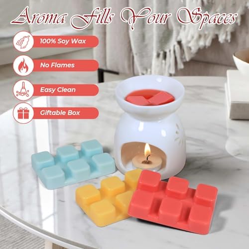 SCENTORINI Wax Melts 6 Pack - Mint Watermelon Strawberry Mango Passion Fruit Pineapple