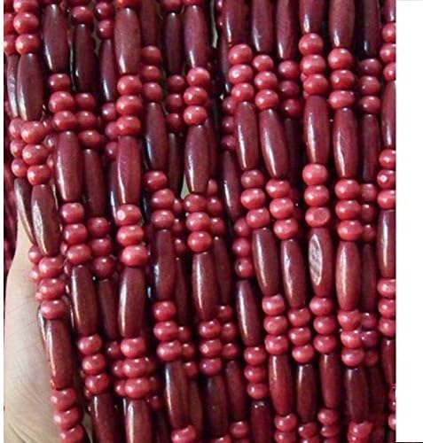 OKUOKA 31 Strands Beaded Door Curtain Red Wine Style