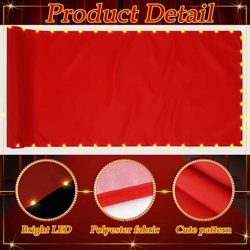 Red Carpet Runner with LED Light for Events