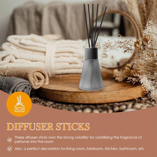 60pcs Diffuser Sticks 98 Inch Essential Oil Sticks for Home Spa Meditation