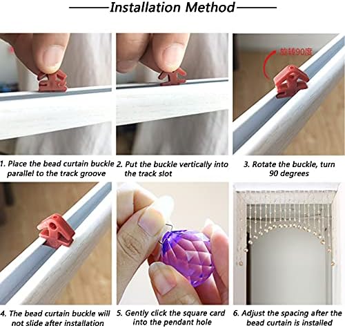 Beaded Partition Curtain Natural Wooden Beads Door Divider