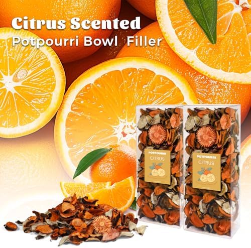 STRN Potpourri Natural Dried Flower Sachet Set with Citrus Scent
