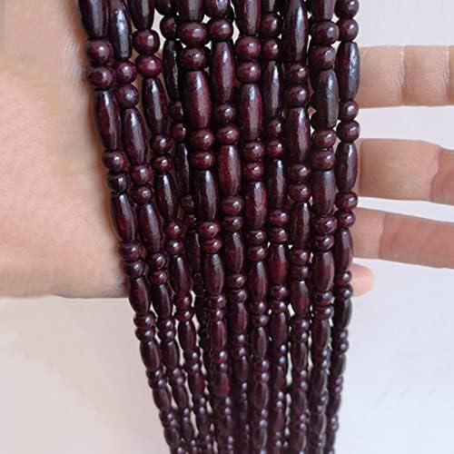 Wood Beaded Curtain for Doorway and Room Divider