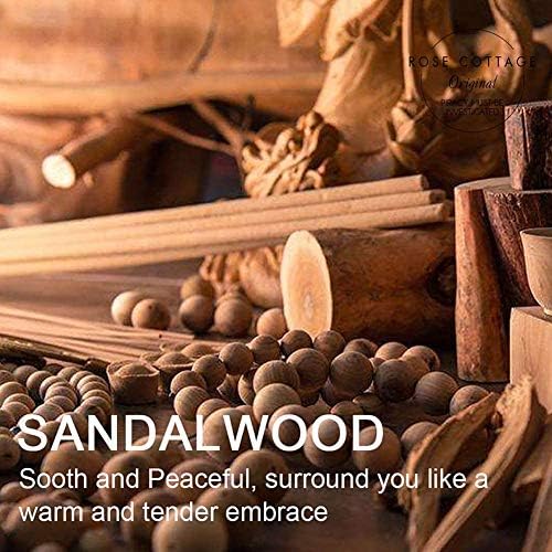 ROSE COTTAGE 12 Pack Sandalwood Scented Sachets