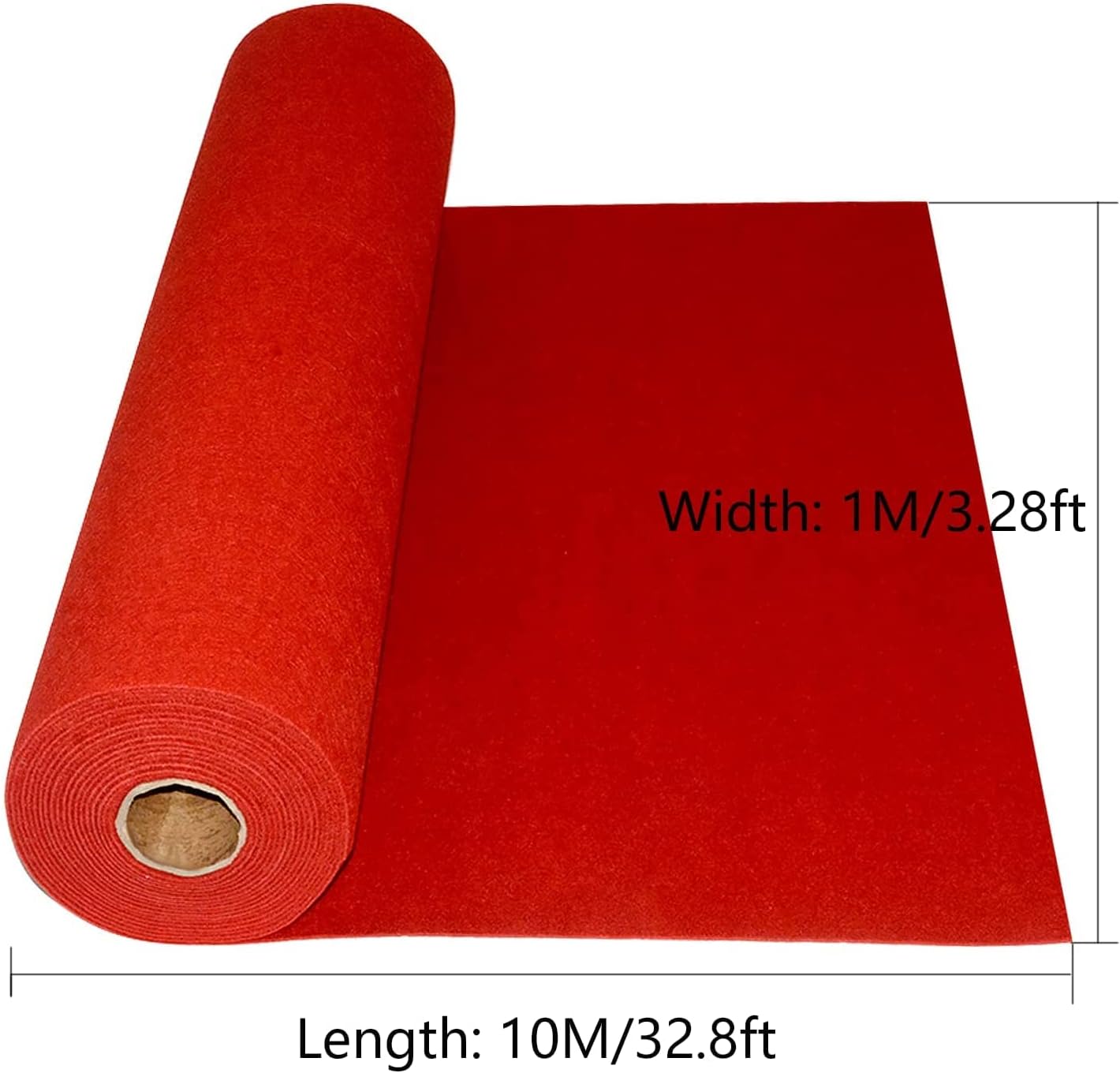 Lesolar Red Carpet Runner 33x33FT Wedding Rug Roll