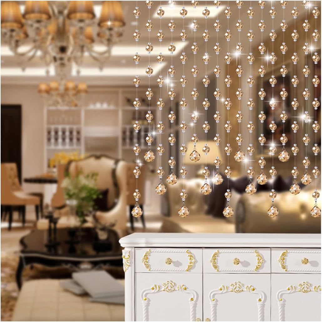 GVILTY Crystals Beaded Curtain Door Decor 25 Strand