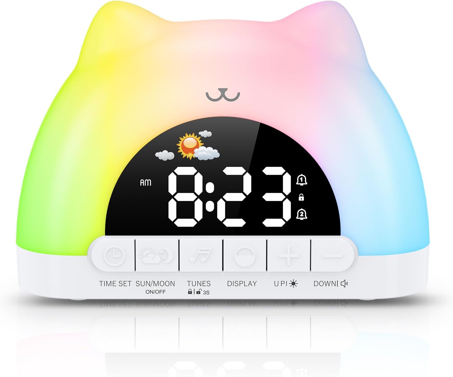 ORIA Kids Alarm Clock with Night Light and Dual Alarms