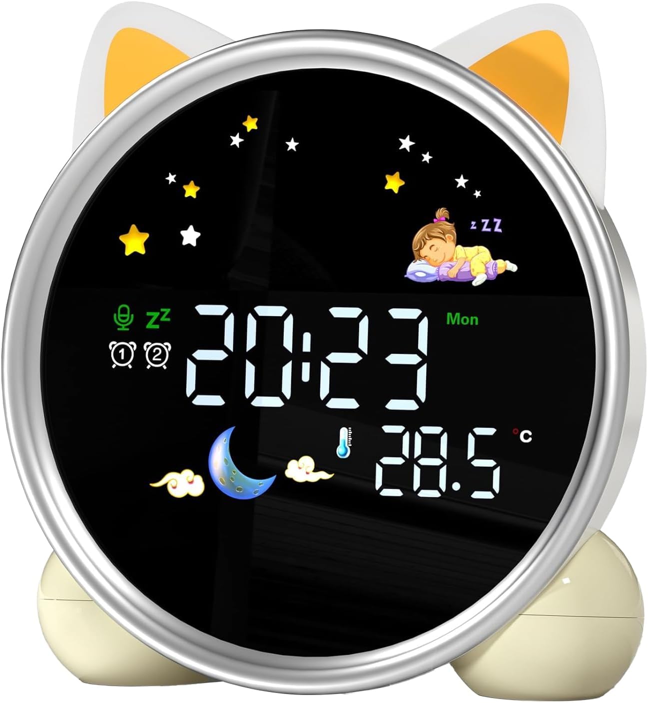 Kids Alarm Clock with Color Changing Light