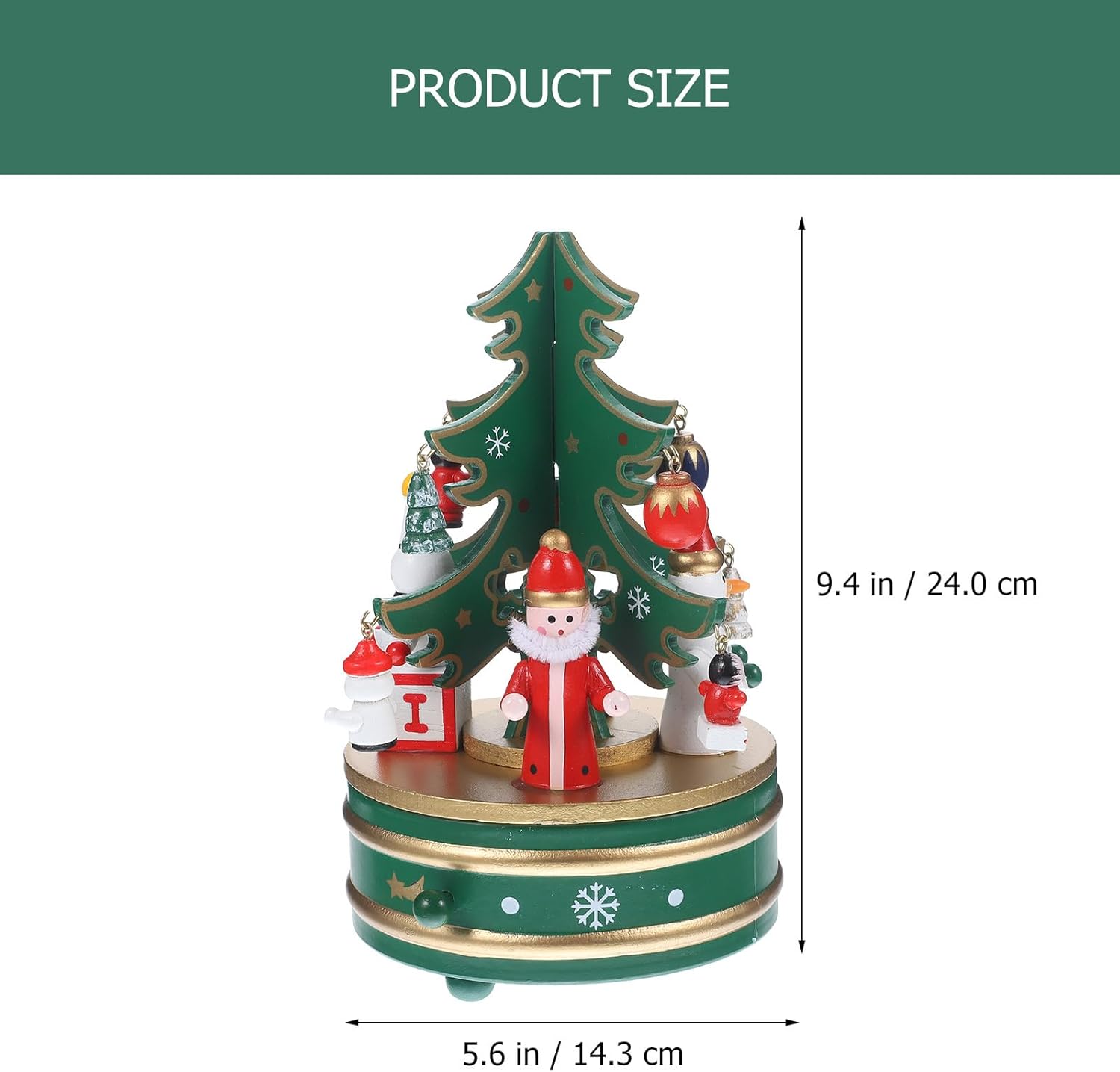 Cabilock Christmas Music Box with Figurines