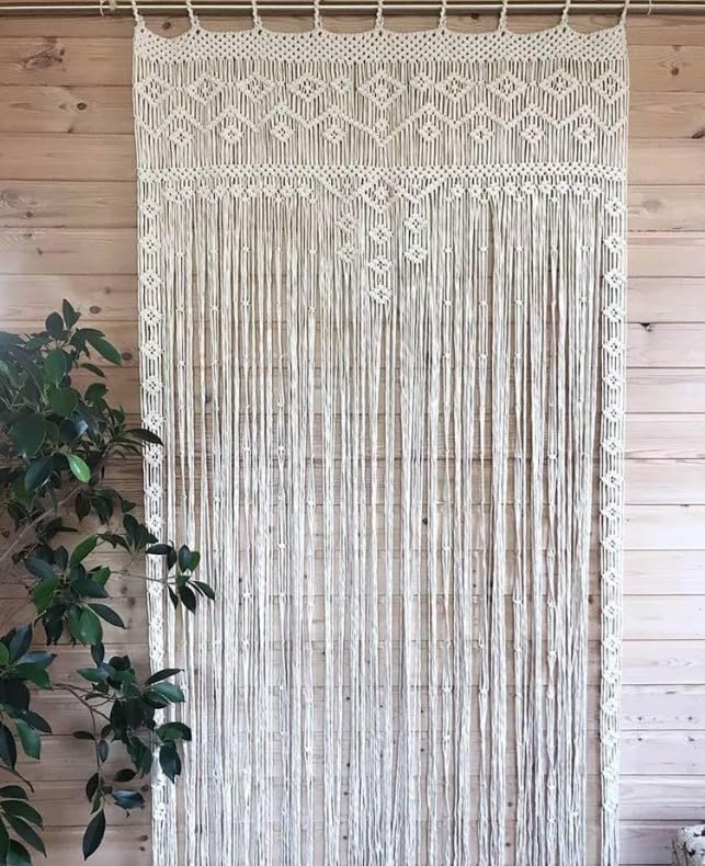 Macram Door Curtain with Boho Design