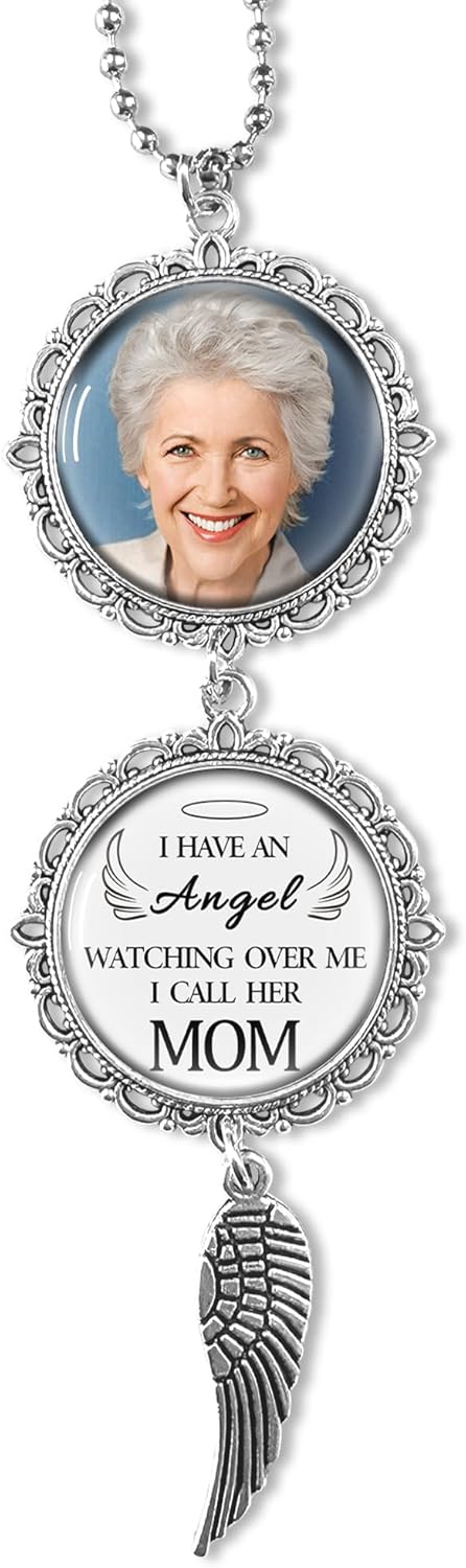 Personalized Car Photo Ornament - I Have an Angel Watching Over Me