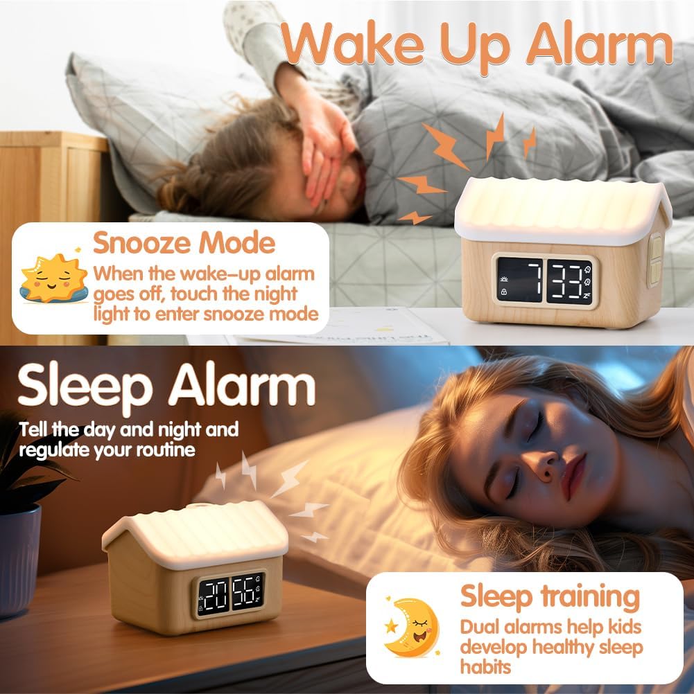 WILIT Alarm Clock with Touch Night Light and Sunrise Feature