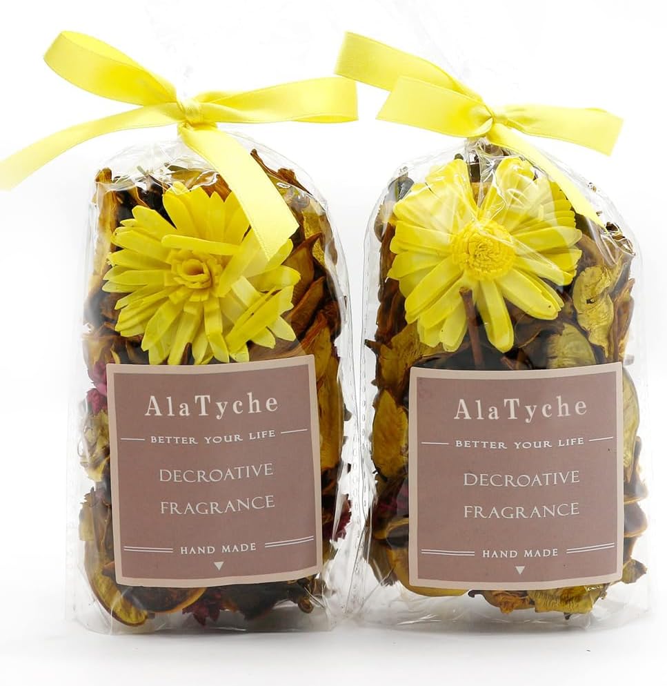 AlaTyche Mini Yellow Lemon Scented Potpourri Bag