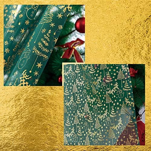 XTMYI Green Cafe Curtains Gold Glitter Window Treatment