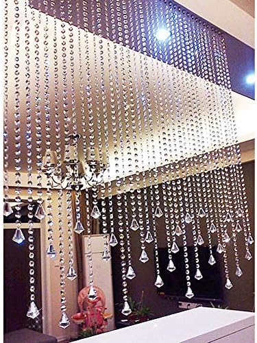 20 Strands Crystal Beaded Door Curtain for Room Dividers and Aisles