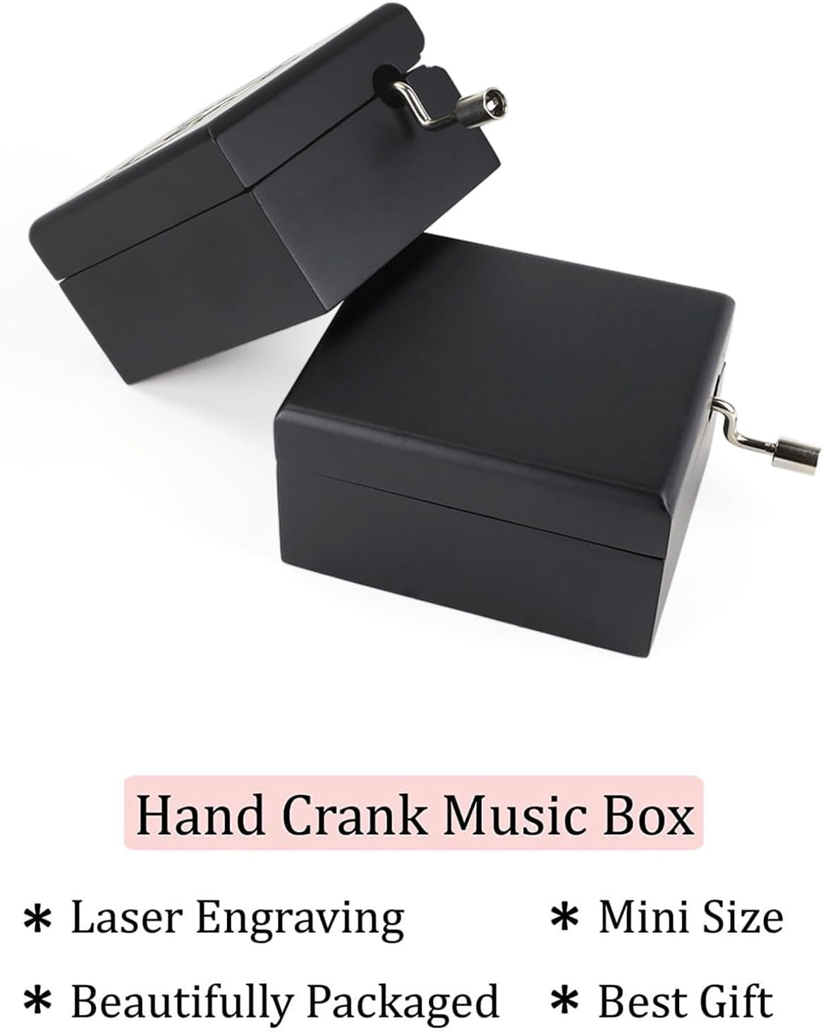 ROSIKING Wooden Music Box Hand Crank Toreador Melody Gift