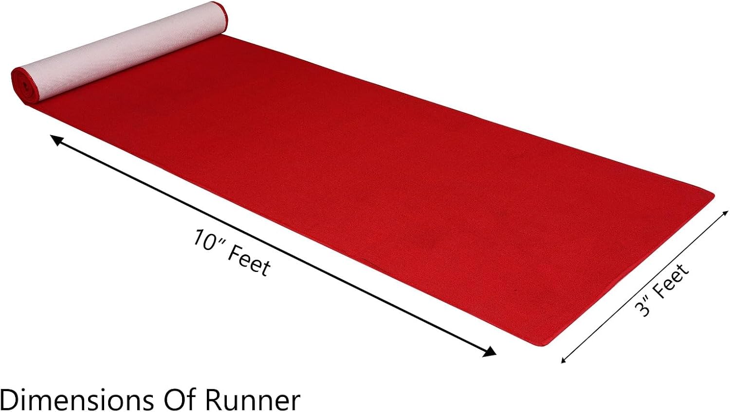 Gomoly 3 Ft x 10 Ft Red Carpet Runner 1400 GSM