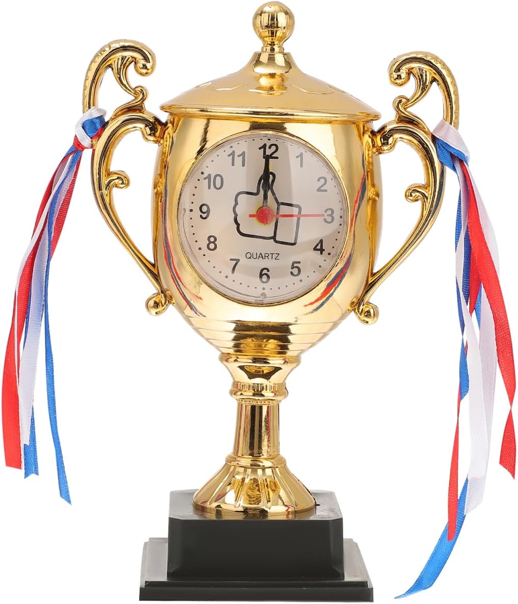 KESYOO Gold Trophy Alarm Clock for Kids and Adults