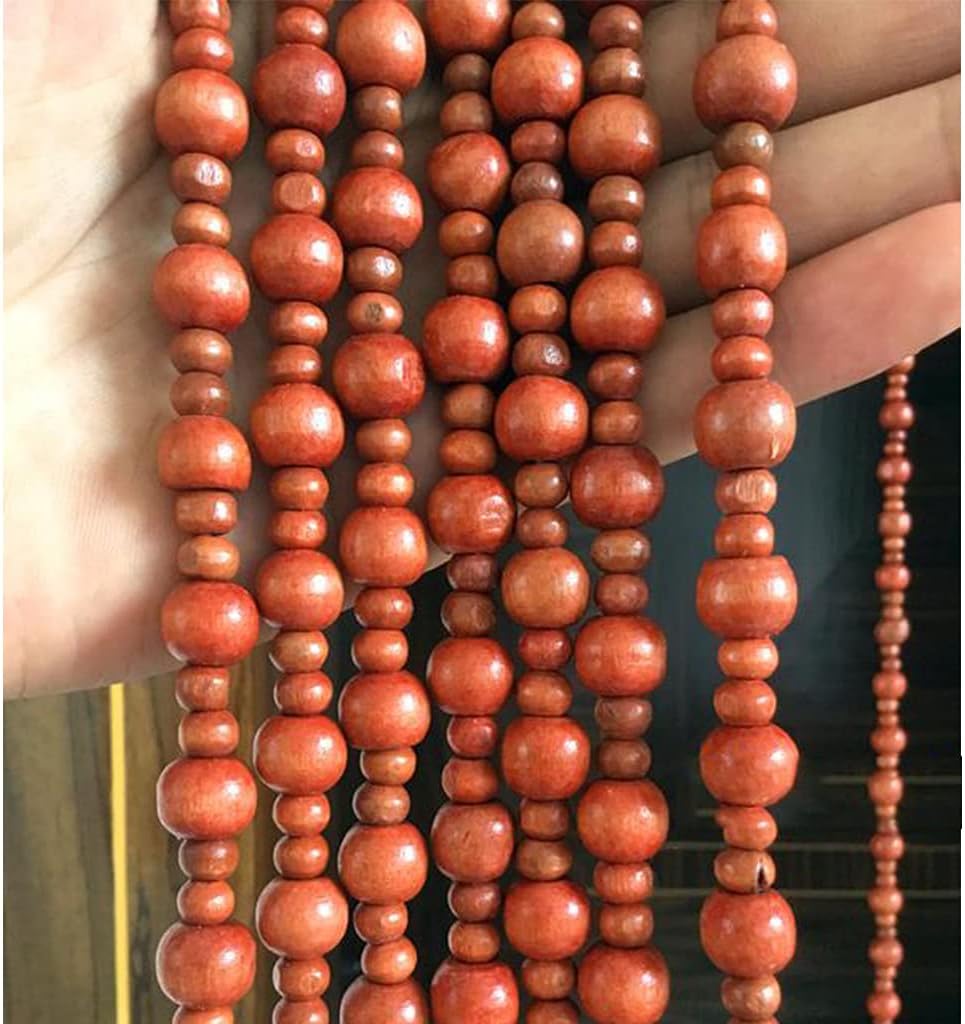 Retro Wood Beaded Curtain Door Divider