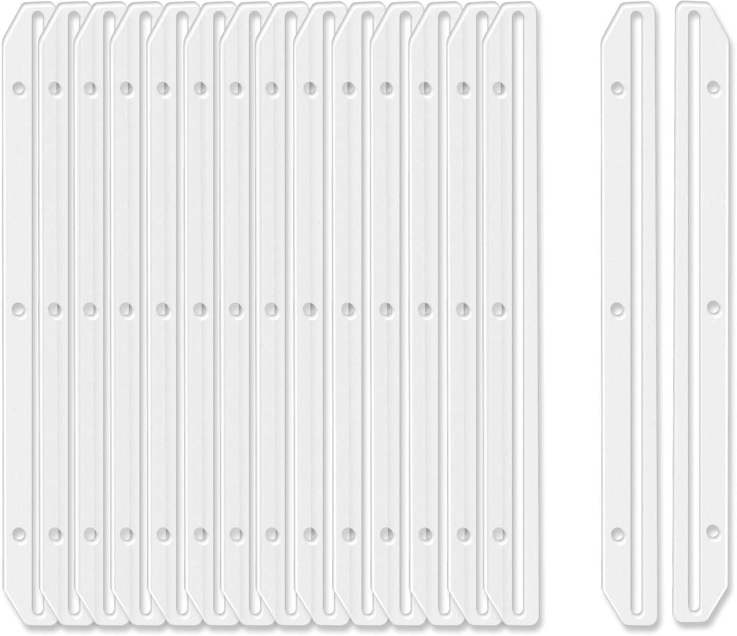 40Pcs 3 Hole Magazine Holders Organizer Strips