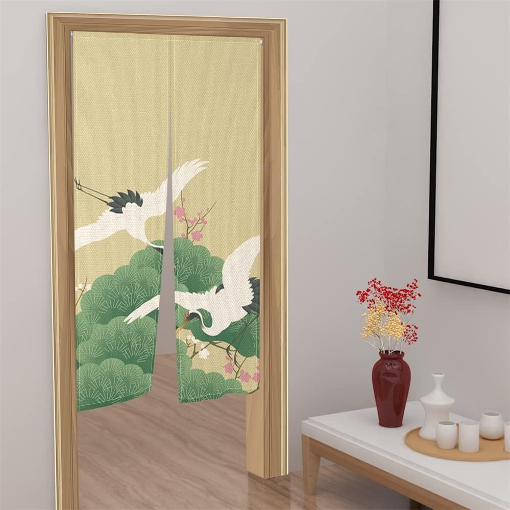 Leowefowa Traditional Japanese Noren Door Curtain