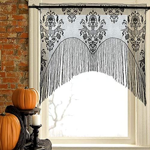 Amosfun Halloween Door Skull Curtain Decor