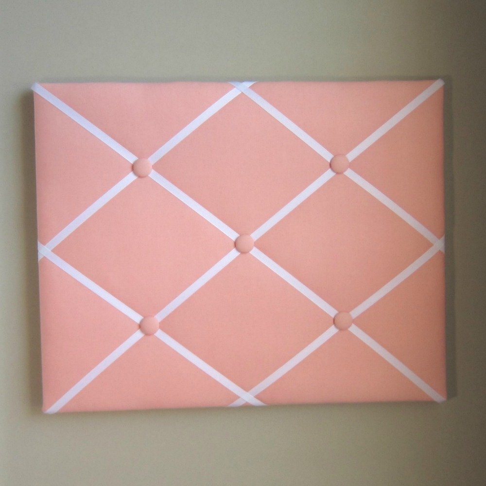 16x20 French Memory Board Bow Board Peach White
