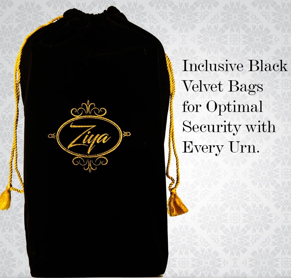 Ziya Large Wood Urn for Human Ashes 250 lbs