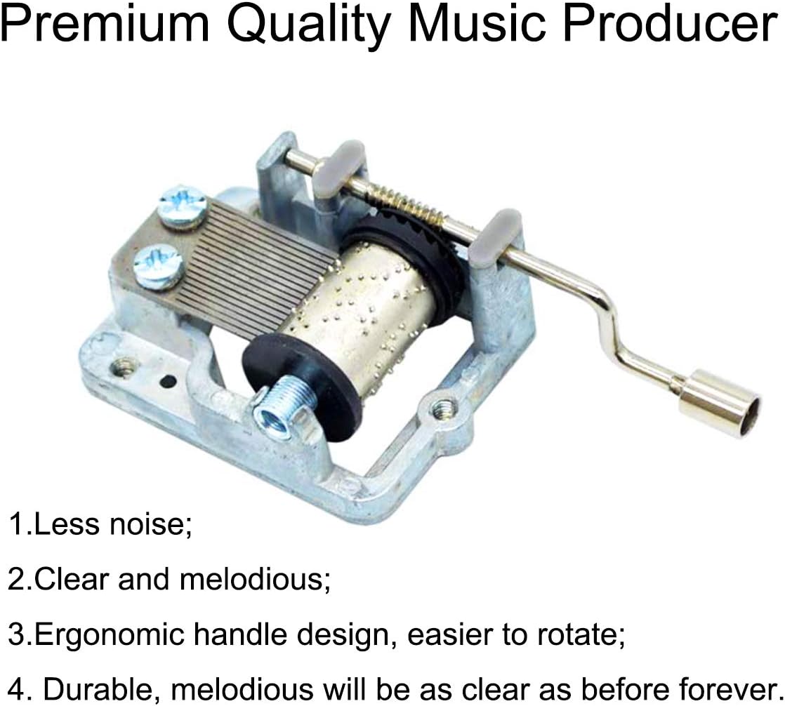 Ukebobo Wooden Music Box - Amazing Grace Melody Gift