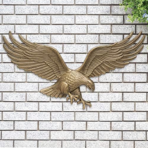 Whitehall Products Antique Brass Wall Eagle 00755 36x11in