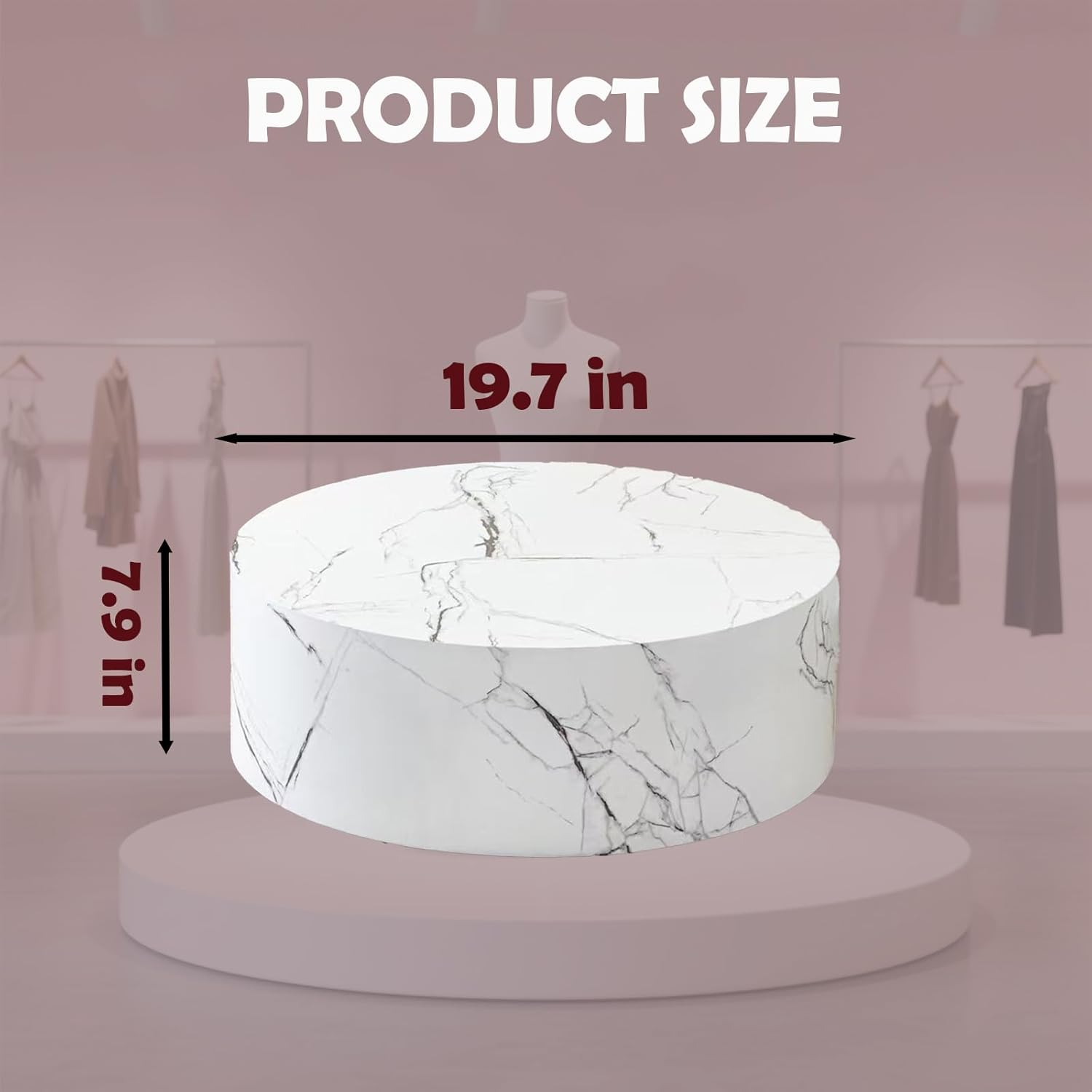 Elegant Cylinder Display Pedestal Stand for Parties
