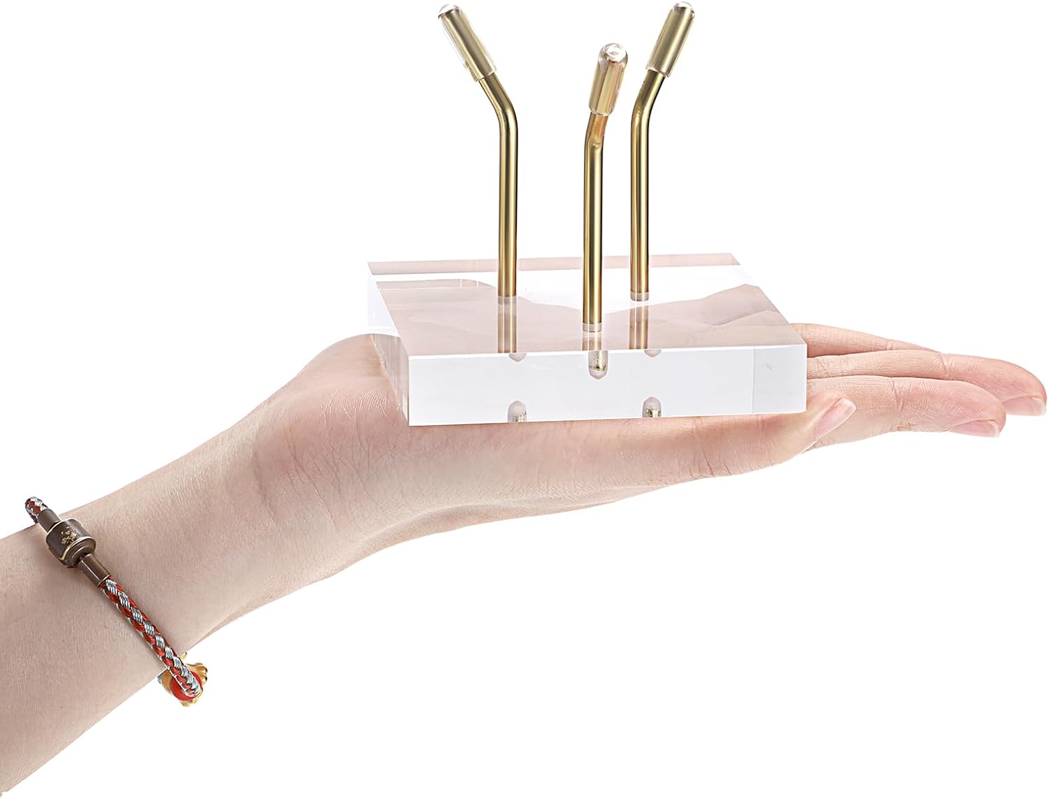 Hipiwe Gold Metal Easel with Acrylic Base Display Stand