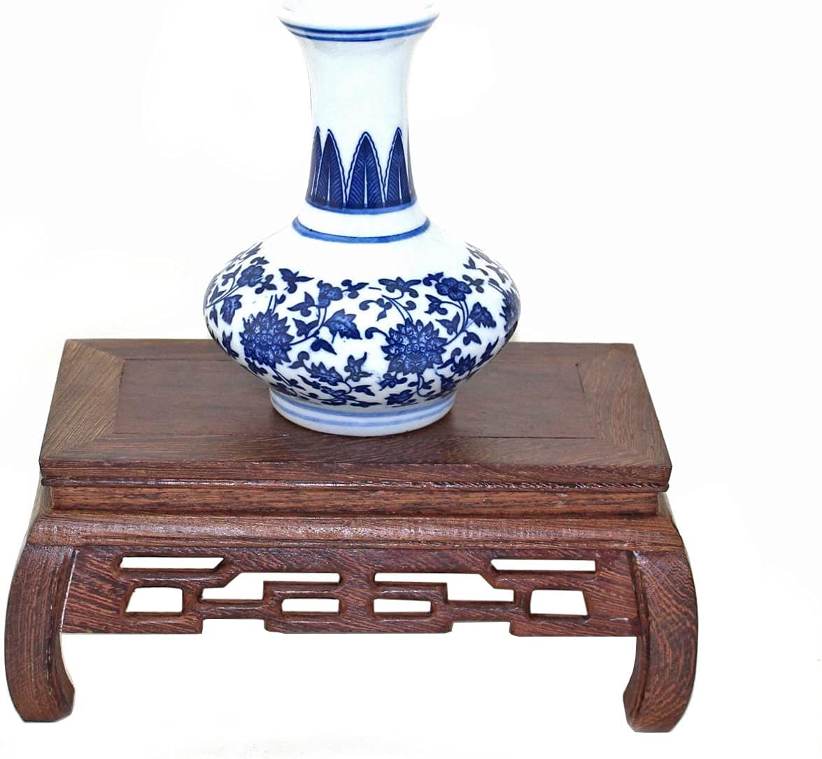 GOLDYWENDY Rectangular Wooden Display Stand