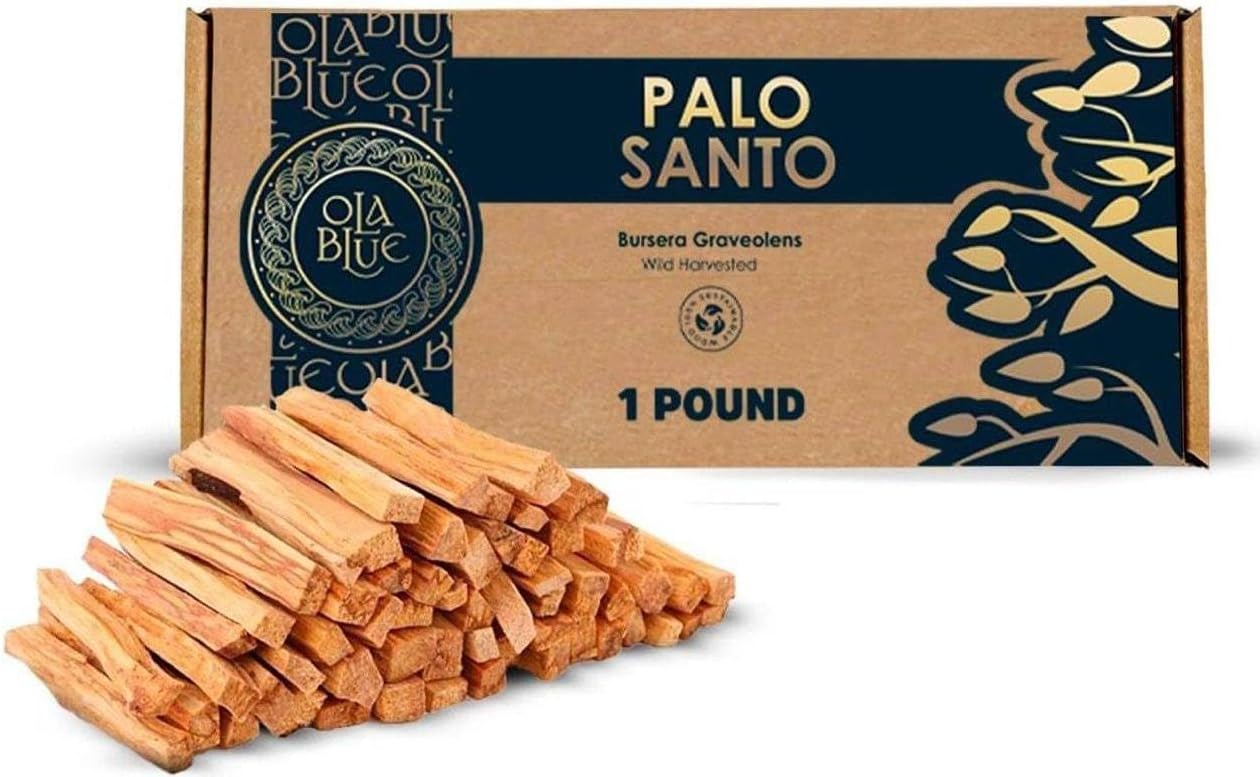 OLA BLUE Palo Santo Smudging Sticks 1 Pound Pack