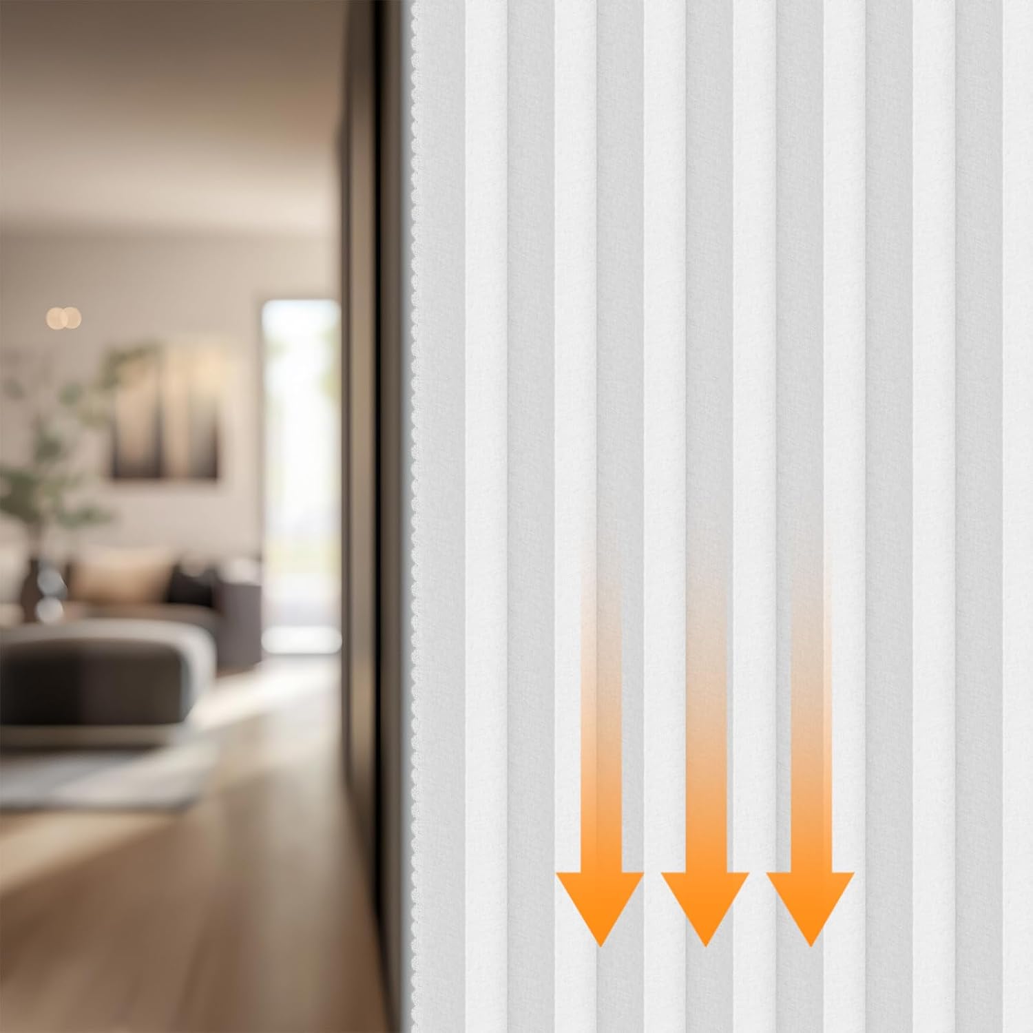 AJAZZ Magnetic Door Curtain Accordion Door Set