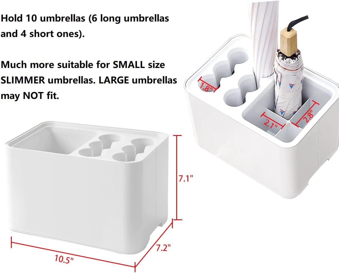 GeLive Umbrella Stand Holds 10 Umbrellas Space Saving Corner Organizer